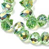 Electroplate Glass Beads Strands EGLA-D030-17E-3