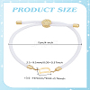 1pc Adjustable Nylon Cord Slider Bracelets for Women BJEW-LP0001-33D-G-2