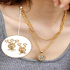 2Pcs 2 Styles Brass Box Clasps KK-LP0001-92G-3