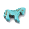 Synthetic Turquoise Dyed Horse Beads G-B015-02-2