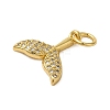 Rack Plating Brass Micro Pave Cubic Zirconia Charms KK-P279-24G-2