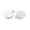 Rack Plating Alloy Enamel Pendants ENAM-N070-01A-01P-01-2