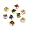 Brass Pave Cubic Zirconia Cabochons CU-CBA30E8-05G-1