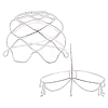 2Pcs 2 Styles Alloy Rhinestone Mesh Headbands OHAR-NB0001-30-1