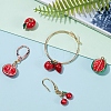 6Pcs 6 Style Brass Enamel Charms KK-SZ0004-04-6