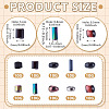 6200Pcs 100G 10 Styles Glass Seed Beads SEED-TA0001-72-3
