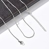 1.2MM 304 Stainless Steel Boston Link Chain Necklaces NJEW-D328-01P-01-4