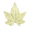 Electroplate Maple Leaf Shape Alloy Lapel Pins for Backpack Clothes JEWB-B037-01H-2