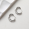 Brass Earring Finding KK-U061-08P-2