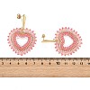 Glass Seed Bead Dangle Earrings EJEW-MZ00768-03-5