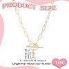 304 Stainless Steel Letter Pendant Necklaces NJEW-LP0001-52I-G-2