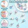 20Pcs 4 Colors Alloy Resin Pendants RESI-YW0005-73-2