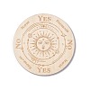 Wooden Carved Cup Mats LS-AJEW-P103-01G-1