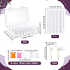 Plastic Manual Embroidery Floss Bobbin Winder & Thread Winding Boards Sets DIY-TW0001-03-2