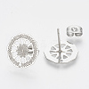 Non-Tarnish 304 Stainless Steel Stud Earring Findings STAS-S079-37B-2