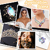 30Pcs Glass Rhinestone Cabochons RGLA-BBC0001-03-5