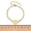 304 Stainless Steel Multi-strand Bracelets SA-CBA7739-02G-4
