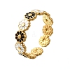 304 Stainless Steel Enamel Open Cuff Rings RJEW-M072-01G-01-1