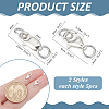 10Pcs 2 Styles 925 Sterling Silver Lobster Claw Clasps STER-ME0001-17-2