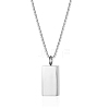 Stainless Steel Geometric Cube Pendant Necklace for Women's Daily Wear QQ0405-2-1