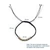 Unisex Adjustable Nylon Thread Braided Bead Bracelets BJEW-JB05137-7