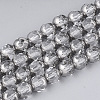 Electroplate Glass Beads Strands EGLA-T019-02I-1