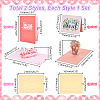 AHANDMAKER 2 Sets 2 Styles Mother's Day 3D Pop Up Paper Greeting Card for Birthday Day AJEW-GA0006-97-2