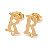 Ion Plating(IP) 304 Stainless Steel Stud Earrings FIND-Q103-01R-G-1