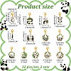 Panda & Bamboo Pendant Stitch Markers HJEW-AB00483-2