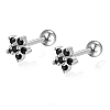 S925 Sterling Silver Flower Stud Earrings DY0741-4-1