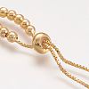 Brass Bead Chain Necklace Making X-NJEW-F151-01G-2
