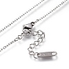 304 Stainless Steel Stamping Blank Tag Pendant Necklaces NJEW-I240-13-4