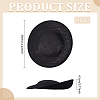 Linen Mini Hat Fascinator Base AJEW-WH0561-32A-2