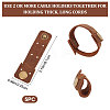 Cat-shaped Imitation Leather Cable Keepers AJEW-WH0299-53-2