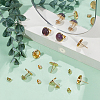 Flat Round 304 Stainless Steel Stud Earring Settings STAS-UN0060-74C-G-2