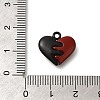 Red and Black Double Screen Alloy Pendants FIND-Z067-01B-07-3