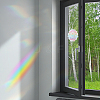 Gorgecraft 2Pcs 2 Styles PET Rainbow Window Clings Stickers DIY-GF0007-64-5