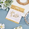 8Pcs 4 Styles Brass Micro Pave Cubic Zirconia Pendants KK-BBC0019-64-6