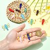 12Pcs 6 Colors Autumn Theme Handmade Lampwork Beads LAMP-CJ0002-91-4