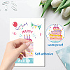 16 Sheets 8 Styles PVC Waterproof Wall Stickers DIY-WH0345-186-3
