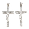 Easter Brass Micro Pave Clear Cubic Zirconia Pendants CU-CBADC6C-09P-01-1
