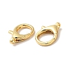 Brass Lobster Claw Clasps X-KK-J301-27G-3