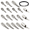  18Pcs 3 Size Alloy Closed Cover Clasp Head FIND-NB0004-25-1