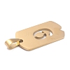 Ion Plating(IP) 304 Stainless Steel Pendants STAS-O127-D09-3