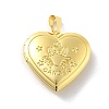 Brass Locket Pendants KK-C092-25G-11-1