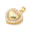 Valentine's Day Brass Micro Pave Cubic Zirconia Pendants CU-H001-02I-G-2