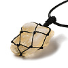 Irregular Nuggets Natural Citrine Pendant Necklace G-H286-02D-3