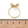 Brass & Cubic Zirconia Finger Rings CU-CBA7E55-10G-5