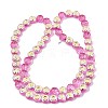 Electroplate Baking Paint Transparent Glass Beads Strands GL-CBA2ED2-05A-2