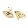 Brass Micro Pave Cubic Zirconia Charms KK-U056-28G-2